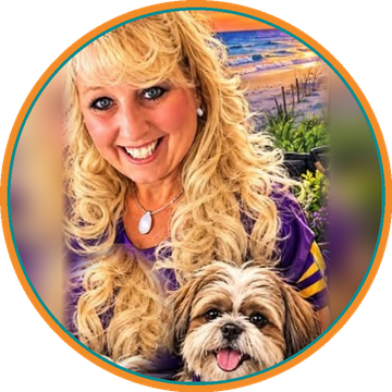 Marcie from Gulfport FL with her Shih Tzu Drew, Marcie Approved